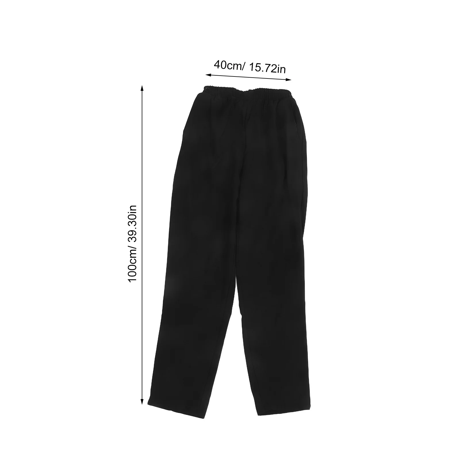 Breathable Chef Pants Black Premium Polyester Workwear For Restaurant Hotel Kitchen Staff Oil-Proof Easy Wash Comfortable