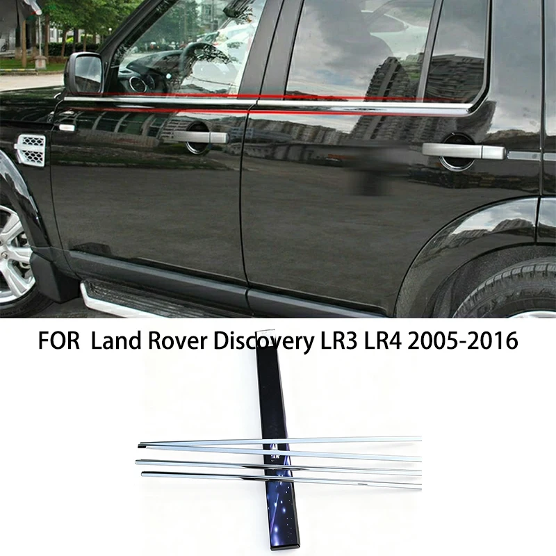 

Car accessories FIT For Land Rover Discovery LR3 LR4 2005-2016 Stainless steel chrome Window Molding Strip Sill side Cover Trim