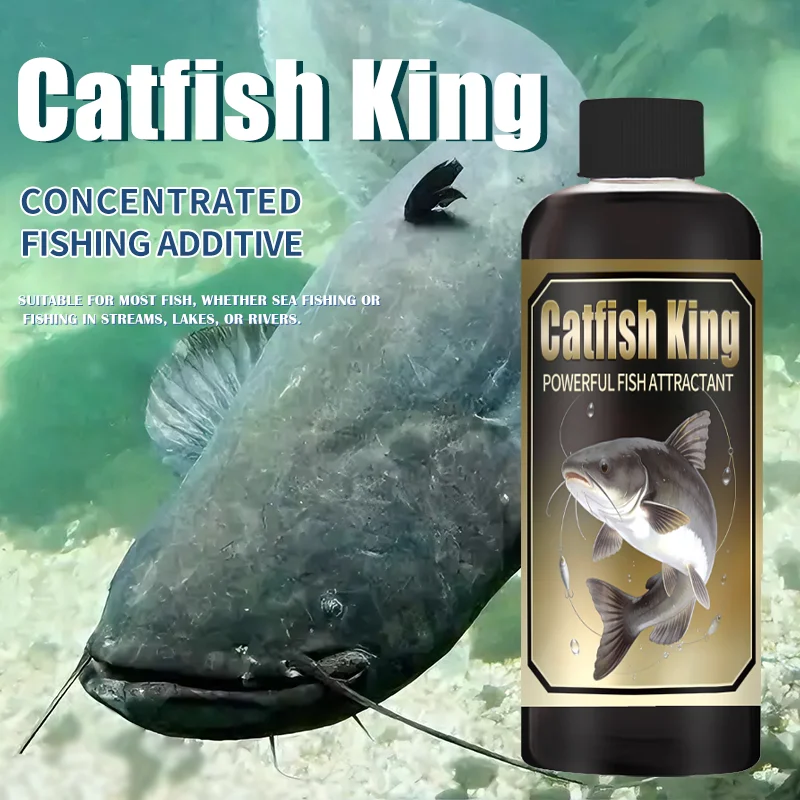 1/2 Stück Catfish King Catfish Frenzy Langlebiger flüssiger Lockstoff zum Sperrfischen – Allzweck-Süß-/Salzwasser usw