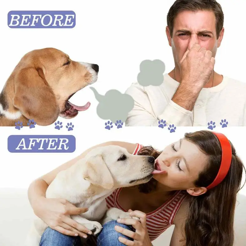 Dog Breath Spray 50ml Mouth Fresh Spray Natural Ingredients Odor Eliminating Mouth Care Cleaner For Most Puppies Kittens Pets