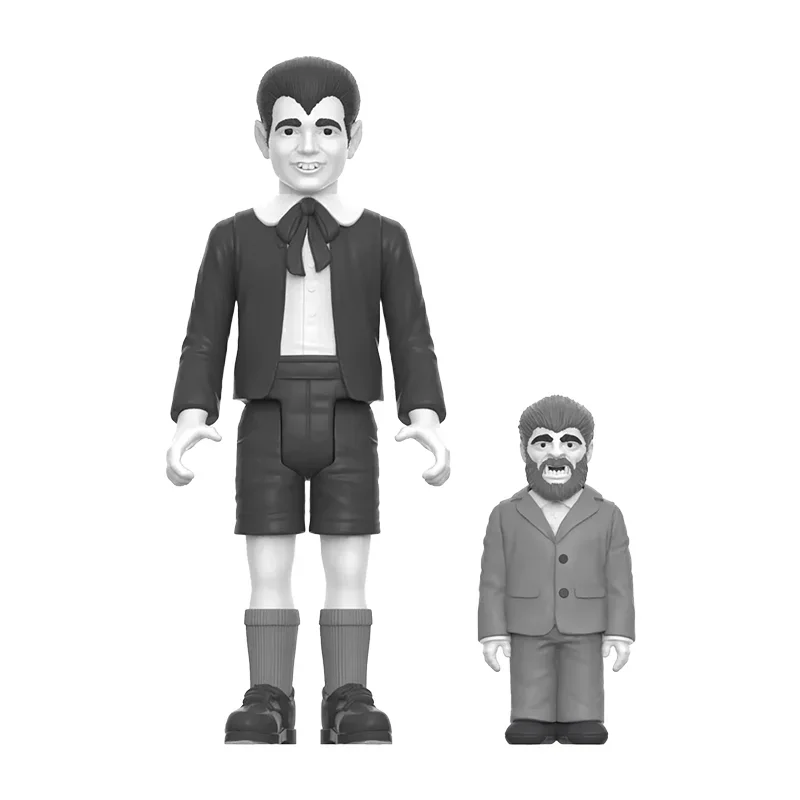 In Stock Super7 3.75 Inch Munster Family Wave 3 Grayscale ReAction Fgiure Classic Toy Collectible Gift Halloween Gift