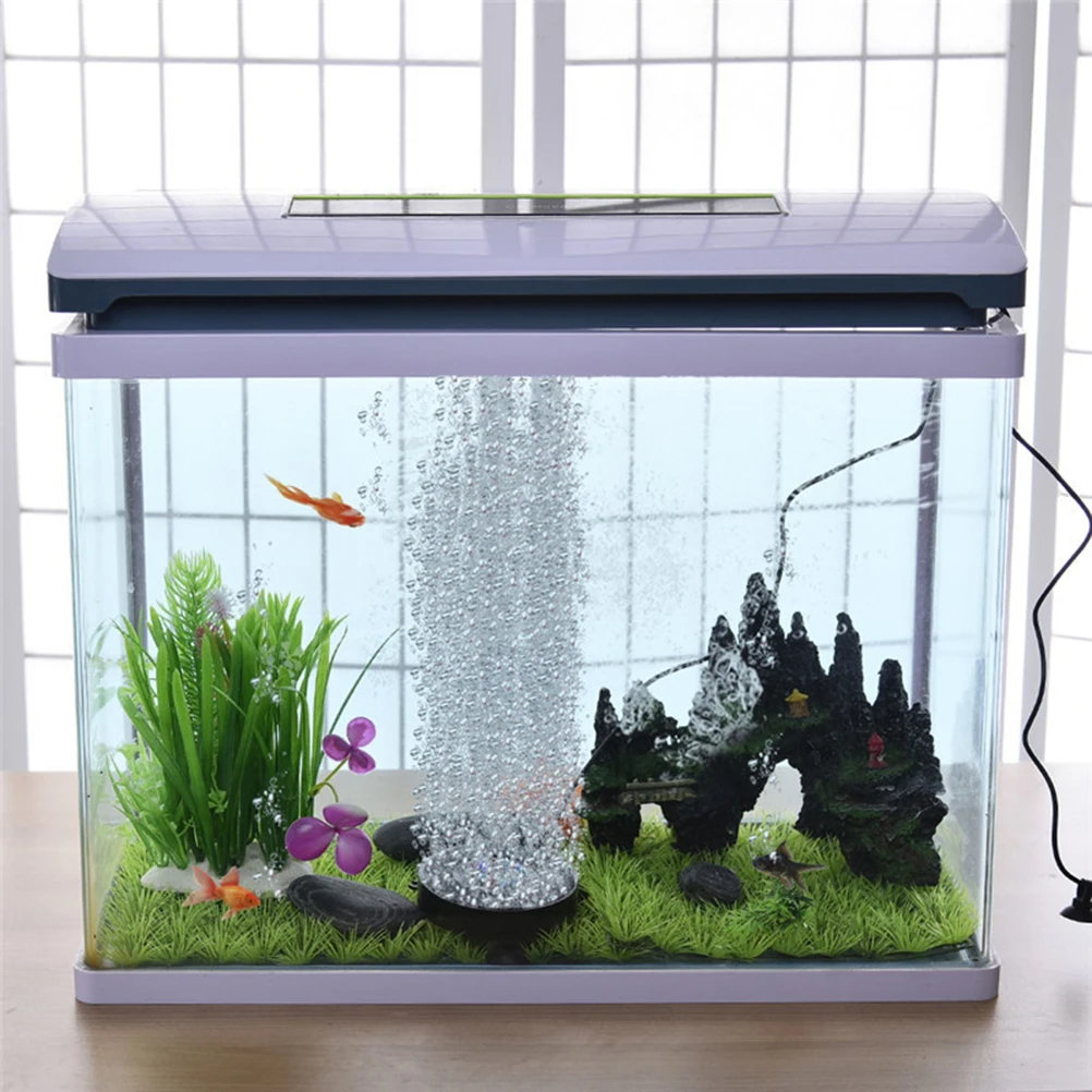 

12 LEDs Gas Pan Bubbles Aquarium Underwater Pool Fish Tank Lights Waterproof Lamp