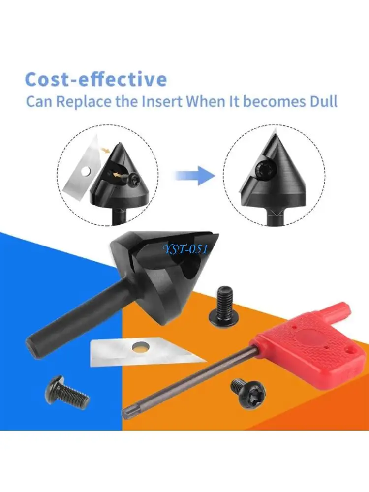 

E15A Insert Milling Cutter V Grooves Routers Bit For Woodworking With 60/90Degree Angles Carbon Milling Cutter Processing