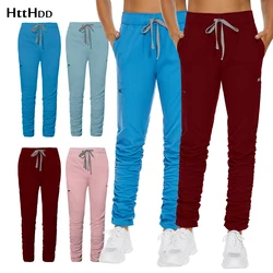 High Quality Beauty Salon Uniform Medical Nursing Uniform Fit Straight Pants Pharmacist Uniform Dental Clinic Surgery Work Pants