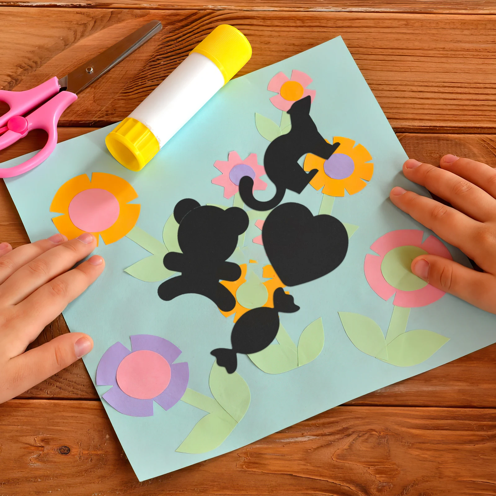 

50 Sheets Black Thick Cardstock Heavy Paper for Crafts Card Making Invitations Scrapbook Printing Black Paper Colorful Cardstock