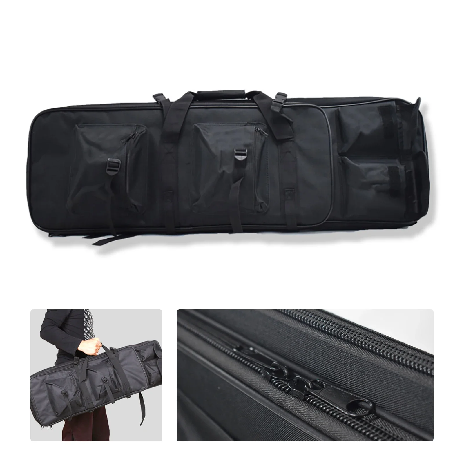 Taktische Metalldetektortasche - Universelle wasserdichte Tragetasche für Outdoor-Zubehör, 32' X 9,4' - Metalldetektortasche – Detail 3