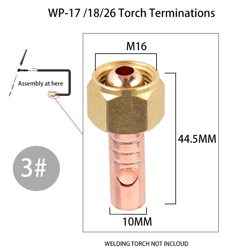 Tig Connector Welding Power Cable Quick Convert Gas Adapter Transfer DKJ10-25/35-50 TIG Torch Terminations