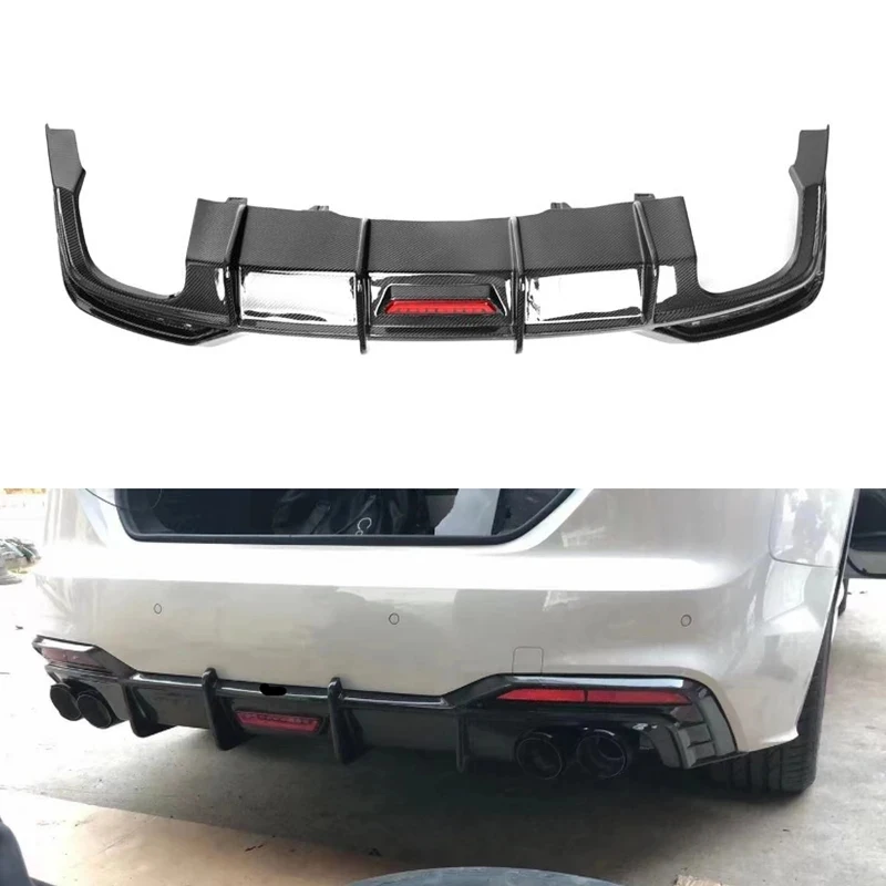 

High Quality Carbon Fiber Rear Lip Spoiler Bumper Diffuser for Audi A5 S5 S-Line B10 2021-2023 Auto Accessories