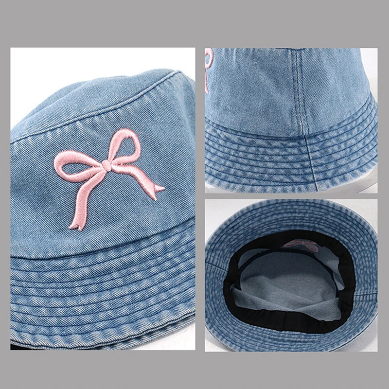 Nouveau Chapeau Bob en Jean Br - Bucket Hat Embroidered avis et prix