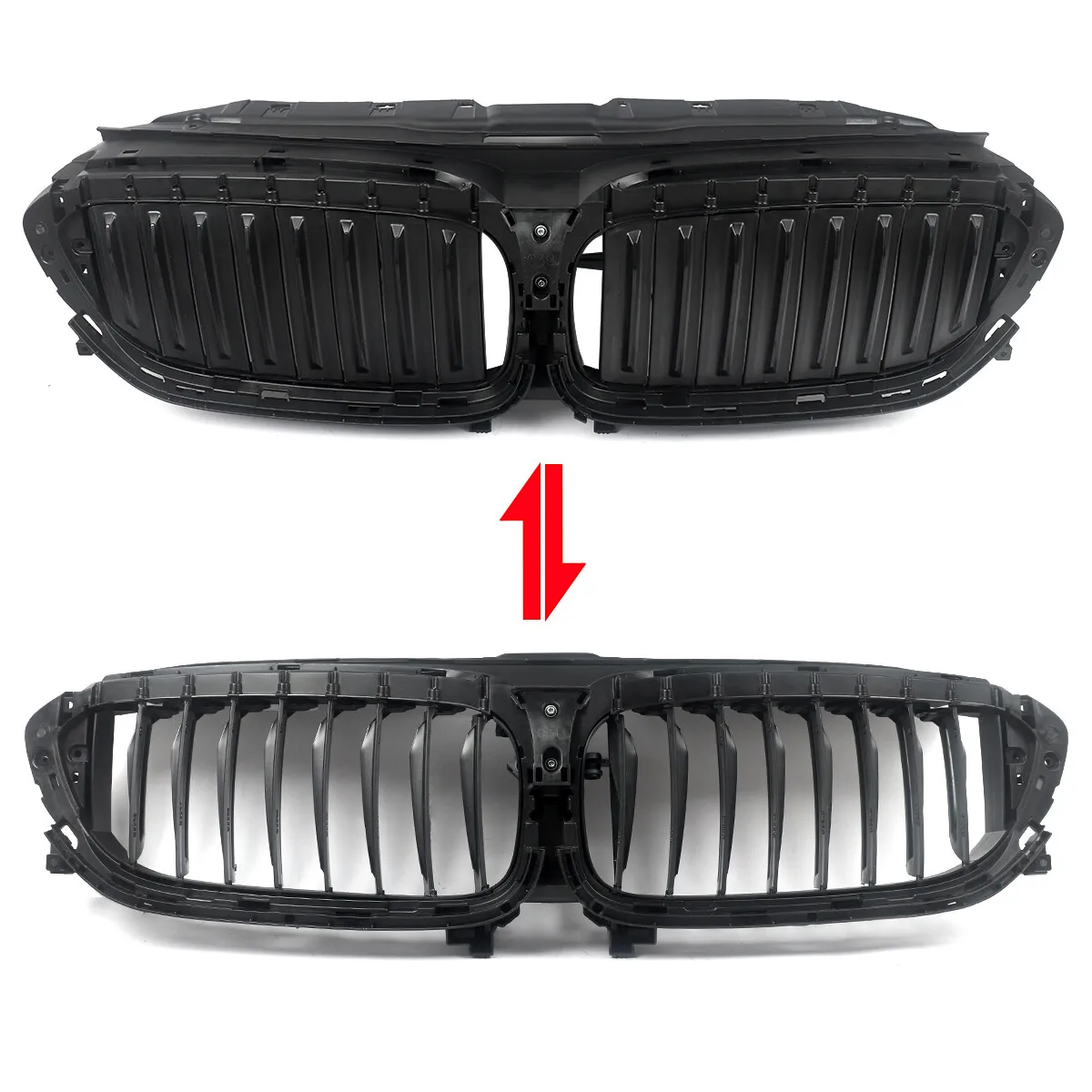 استبدال لسيارات BMW 5 Series G30 شبكة الشواية السوداء G31 520i 530d 540i 2017 2018 2019 2020 المصد الأمامي مركز المبرد شواية شواية
