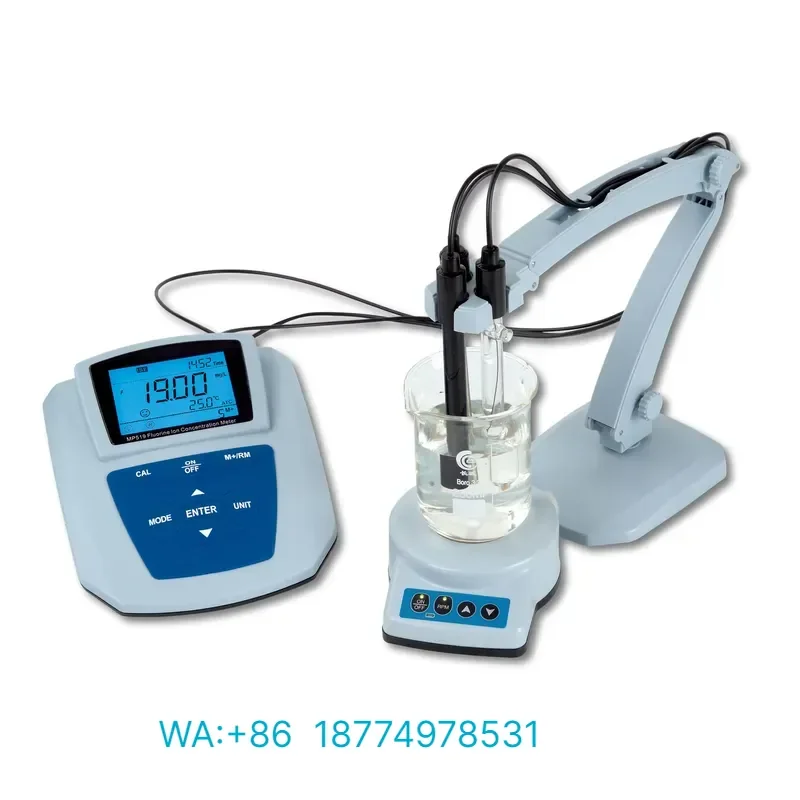 for NADE 0.00 to 9.00 PF MP519 Laboratory Fluorine Ion Meter for Testing Fluoride Ion Concentration of Drinking Water
