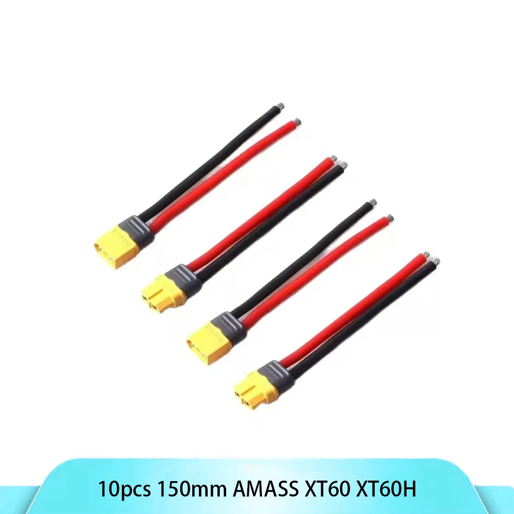 GOOD 10pcs 150mm AMASS XT60 XT60H Parallel Battery Connector 12AWG Cable Extension DIY Male&female Battery Cable  Accessories RC