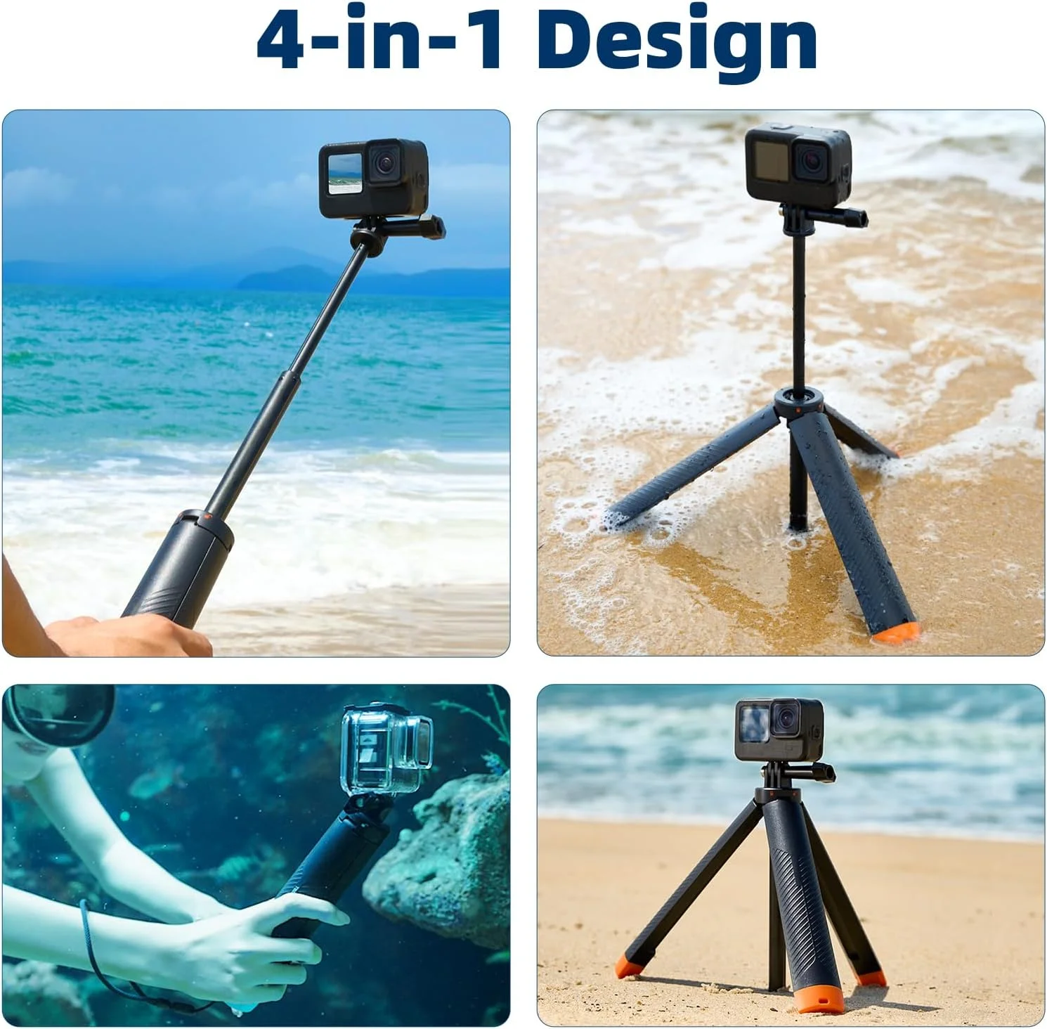 Treppiede Galleggiante 4 in 1  - Action Camera Floating Handle Grip recensione e prezzo