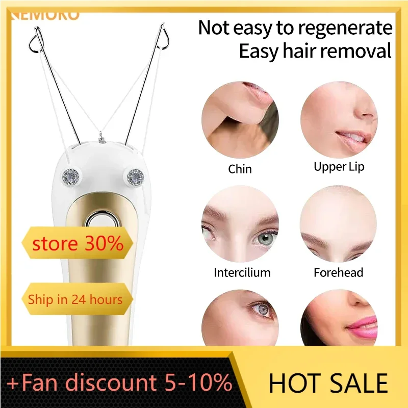 

Electric Body Face Hair Remover Cotton Thread Defeatherer Hair Epilator Women's Leg Arm Shaver Razor Lady Beauty Health Care