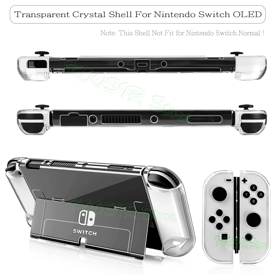 Nintend Switch OLED Covers Storage Bag EVA Case Screen Protector  Clear Shell Silicone Caps For Nintendo Switch OLED Accessories