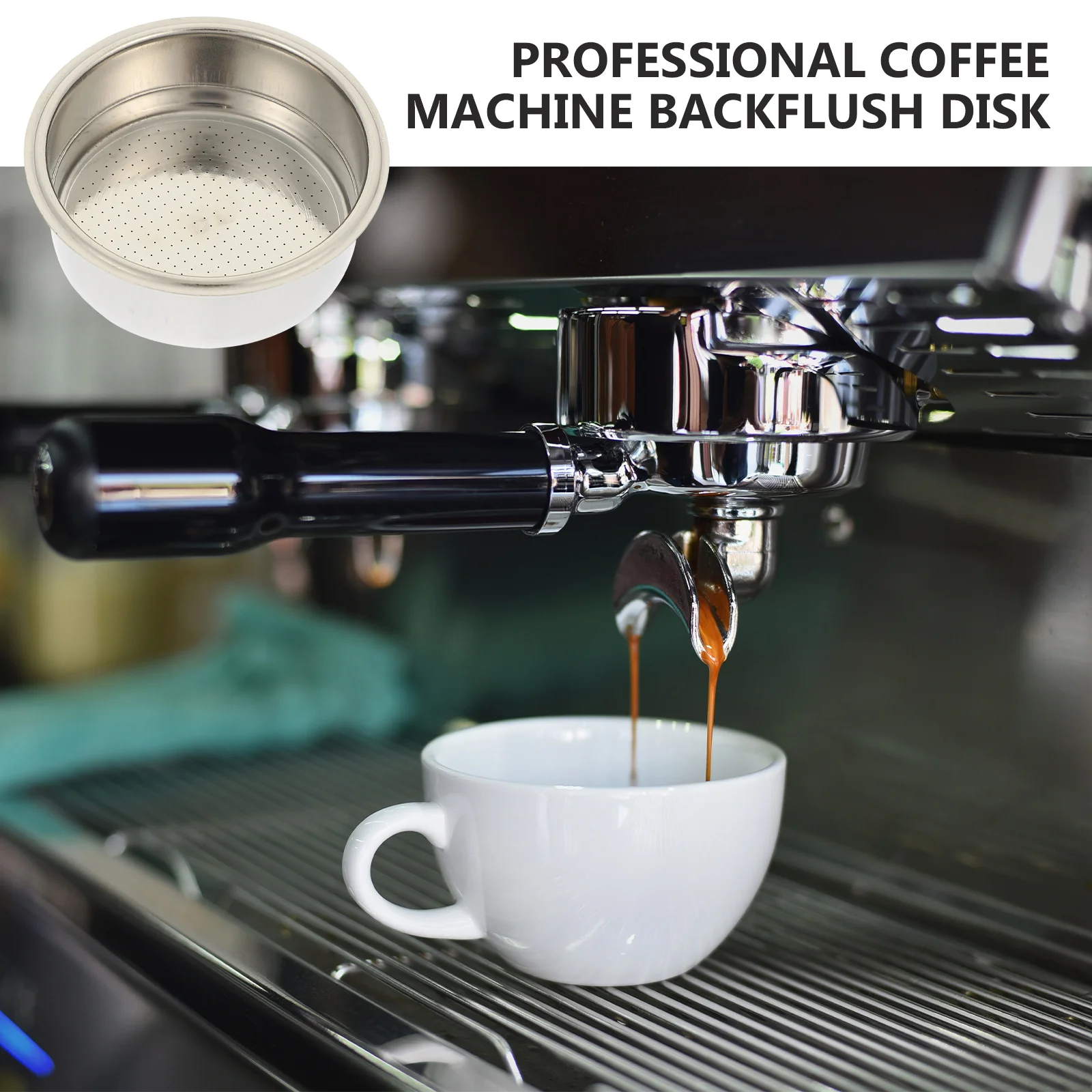 Parti riutilizzabili della macchina per caffè espresso riutilizzabili con filtro per macchina da caffè pressata a doppio strato da 51 mm per bar domestico
