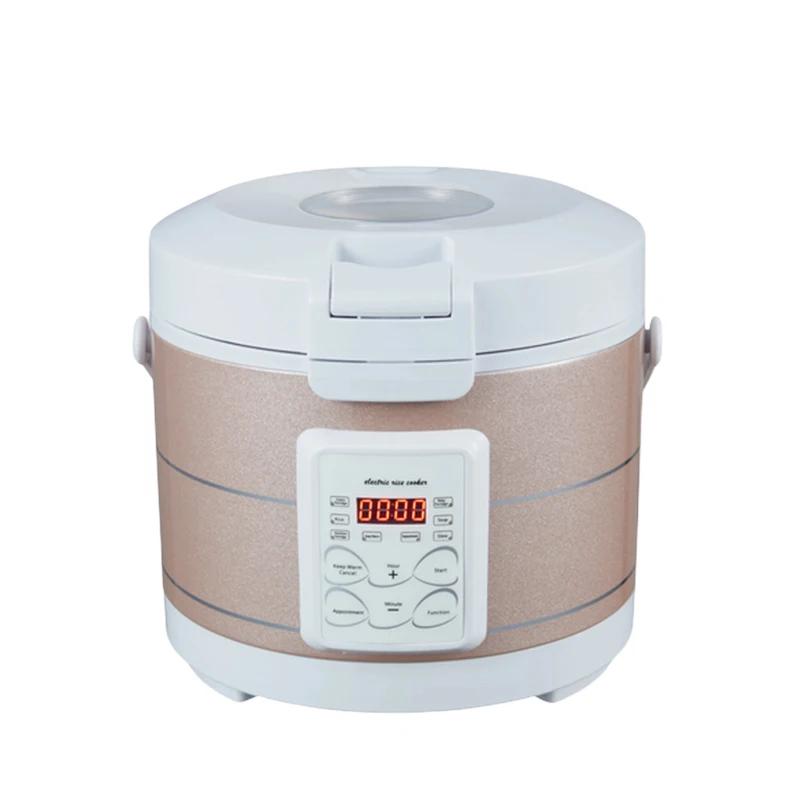 12-24V 220V Reiskocher Suppen-Dampfgarer Heizbare Lunchbox Mahlzeitenwärmer 3L Haushaltsgerät für Camping und Reisen (AR-30AF)