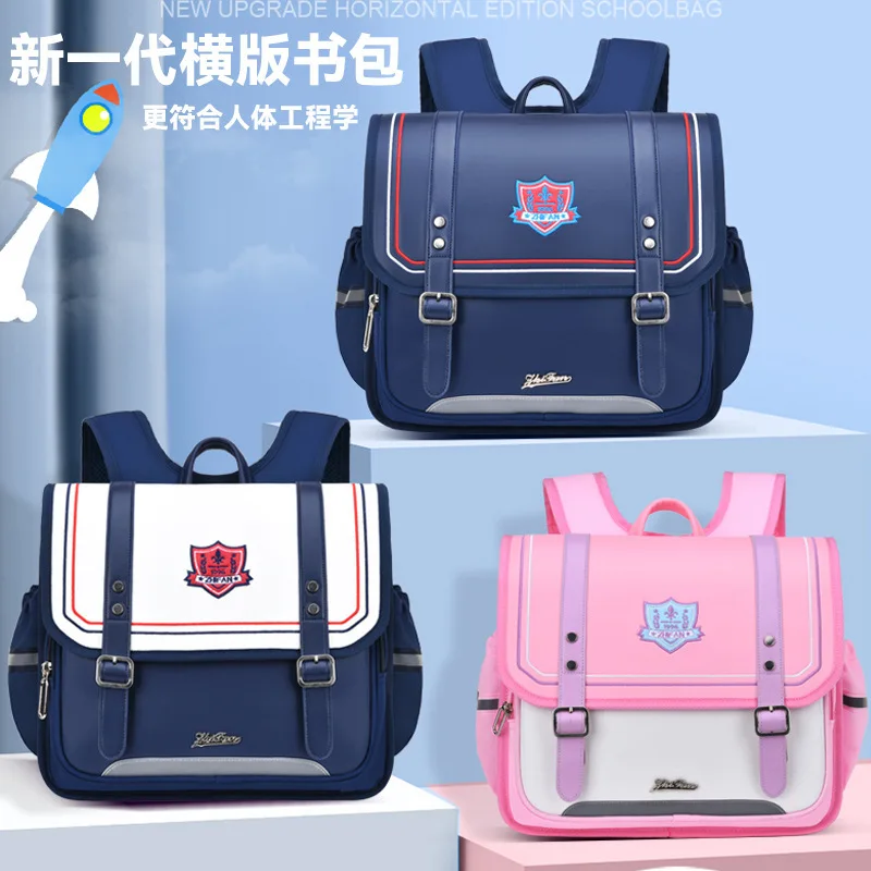 

Горизонтальный рюкзак для девочек начальной школы (1-4 классы) с защитой позвоночника, эргономичный школьный ранец для снижения нагрузки, детская сумка для книг