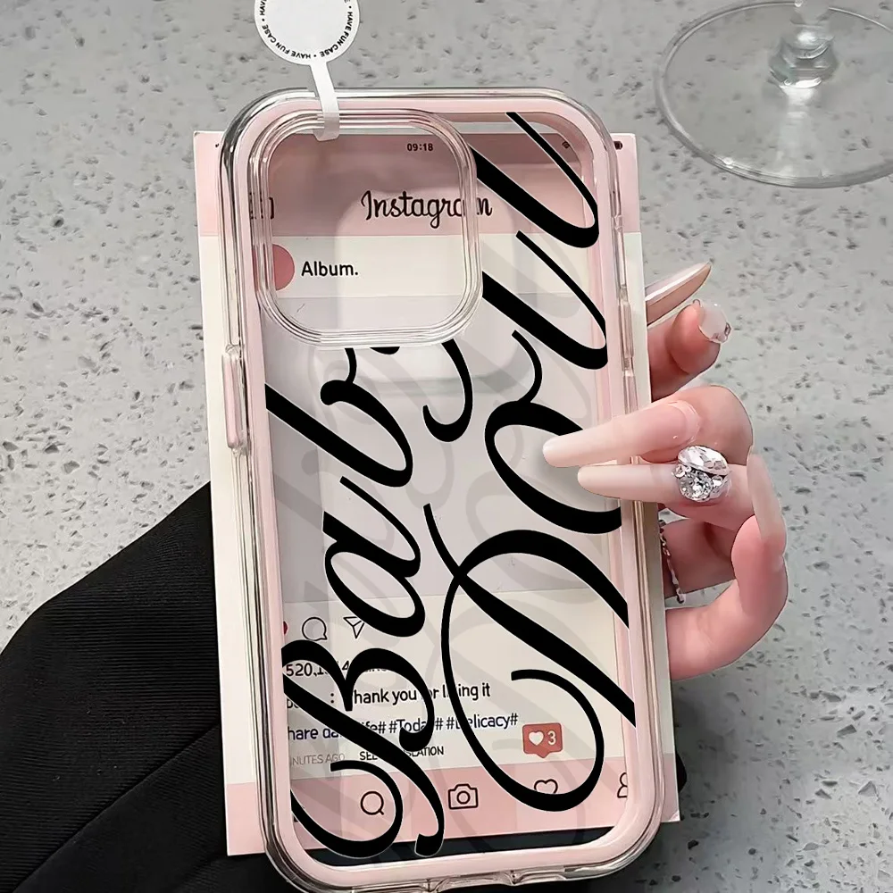 English Letters Phone Cases For Samsung Galaxy S26 Ultra S25 S24 edge s22 s23 Plus FE A57 A54 A55 A16 A35 A36 A37 5G Clear Cover