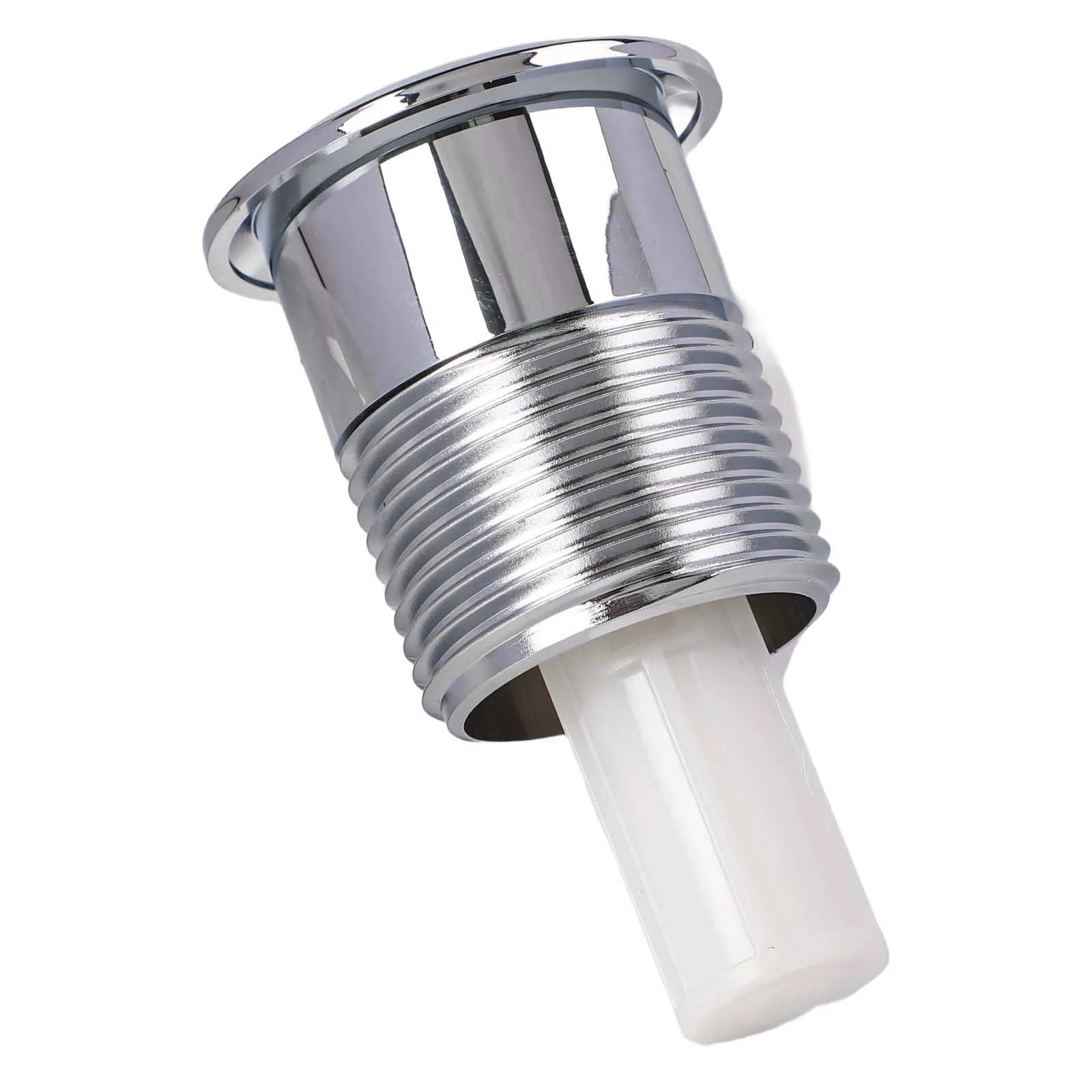 

Chrome Push Button Cistern Button Bathroom Renovation DIY Friendly Modern Finish Round Design For Bathroom Upgrade