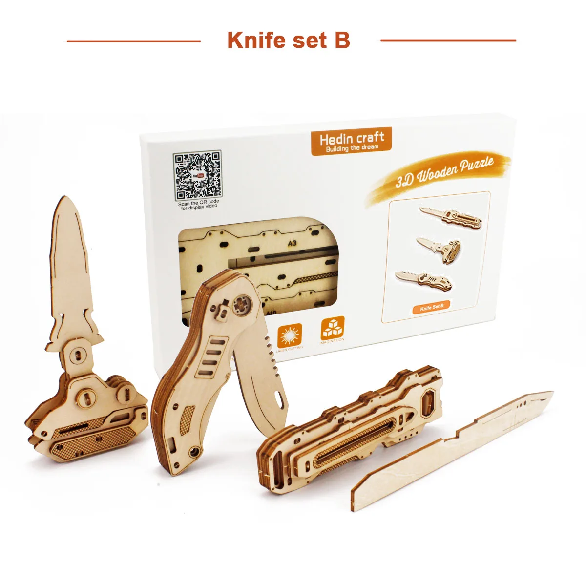 Messer Spielzeug 3d Puzzles 6 Arten gefälschte Falt klaue Schmetterling Messer csgo Baustein lernen machen Kit Geschenk für Erwachsene Jugendliche