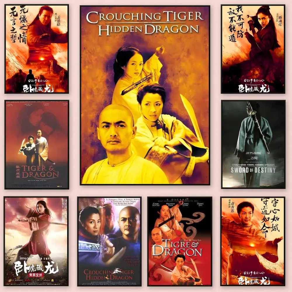 Classic movie Crouching Tiger Hidden Dragon Poster Series HD Wall Living Room Home Decor Gift