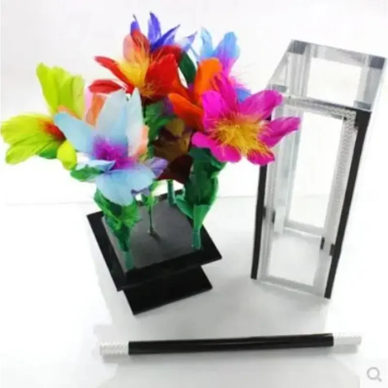 Crystal Botania Clarity Box to Flower Magic Tricks Impossible Flower Production  Stage Magia Appear Bush Illusions Prop