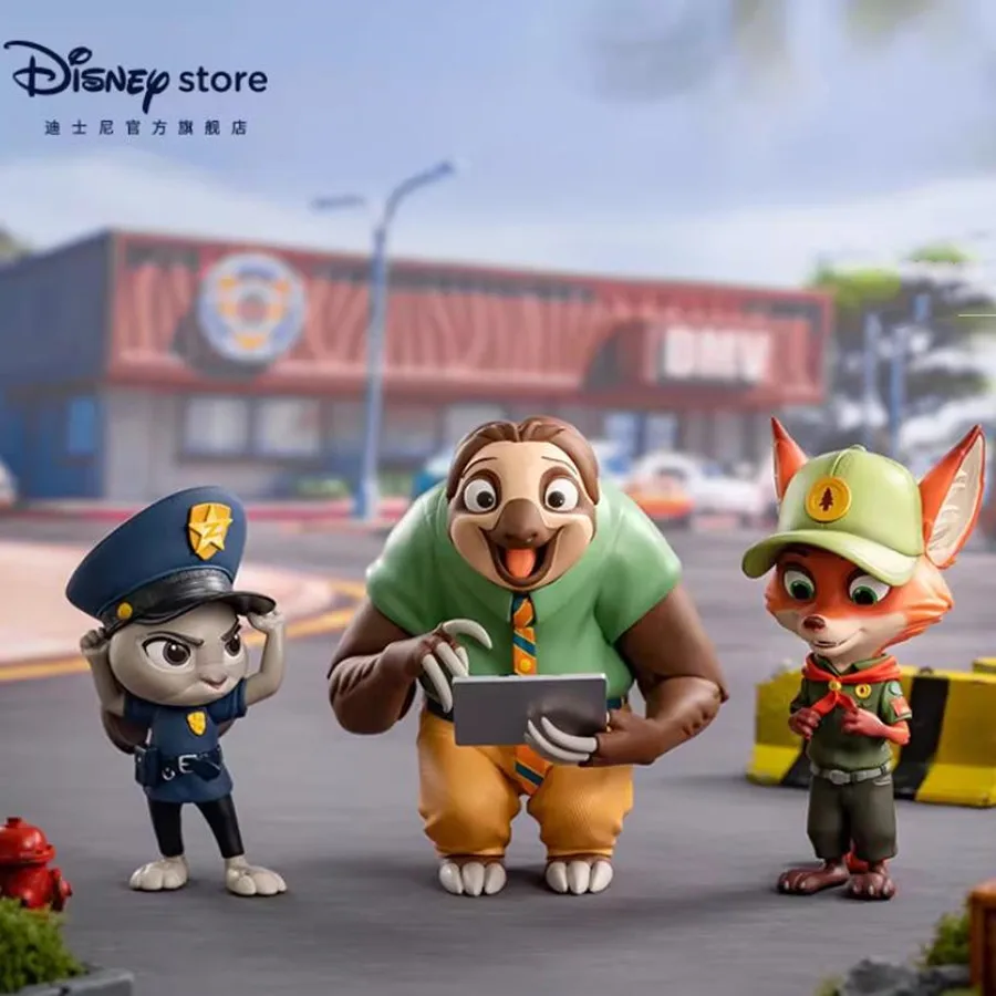 

Официальный портативный настольный орнамент Disney Zootopia Nick, Judy, Flash Tide Play