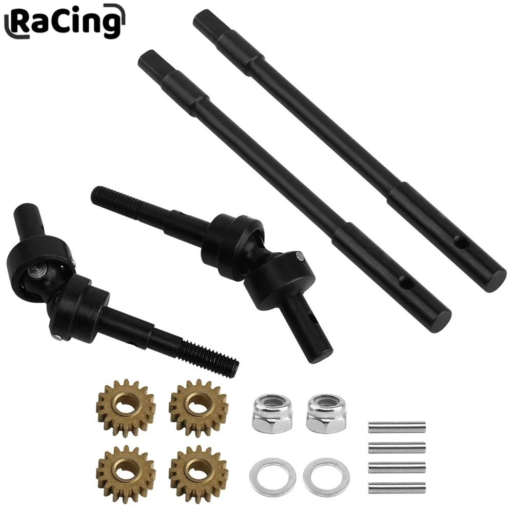 Nuovo Kit Albero di Trasmissione Anteriore CVD in Metallo Lavorato per Crawler RC 1/10 Axial SCX10 I II, Accessori di Aggiornamento per Assale a Portale