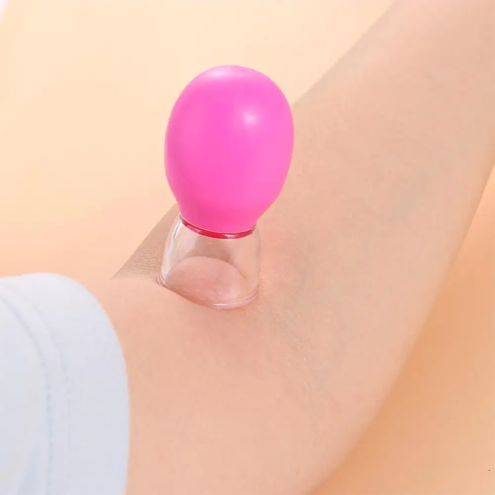 Lift Cupping Cup Gezichtsmassage Cup Willekeurige kleur Huid Lifting Vacuüm Cup PVC Gezicht Massager Home Beauty