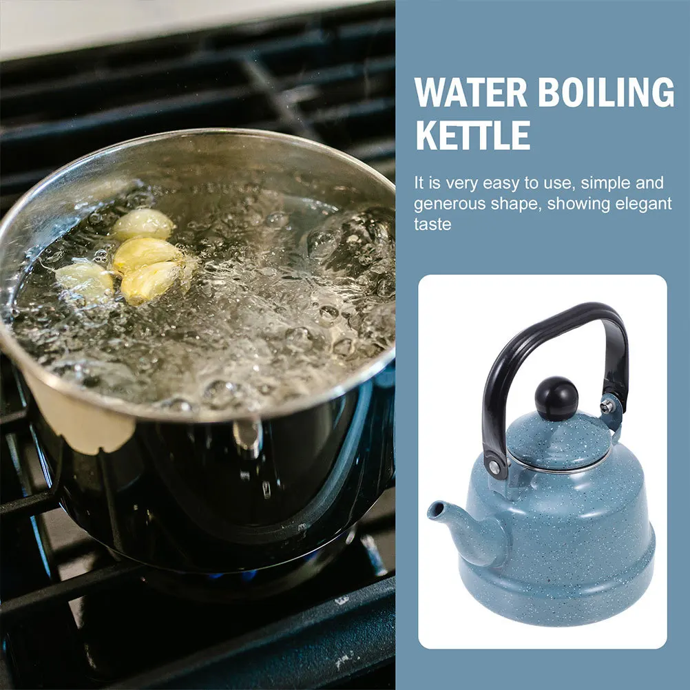 

Vintage Enamel Tea Kettle Stove Top Water Boiling Pot for Household and Restaurant Use Enamel Kettle Enameled Teapot