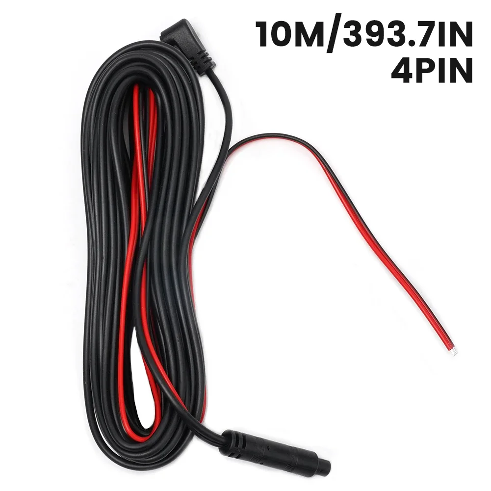 Dash Cam Cable Extension Cable Extension Cable Line Rear View 1 Piece 10 Meters 4 Pin AV Cable Camera Car DC 12V