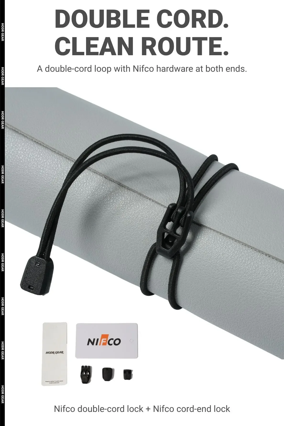 [HODRGEAR] Schlaufenbinder 2er-Pack Ultraleichte Elastische Ausrüstungsbinden 10g Set Nifco Hardware Wiederverwendbar für Zeltstangen, Planenstangen, Schlanke Camping- und Wanderstangen – Detail 5