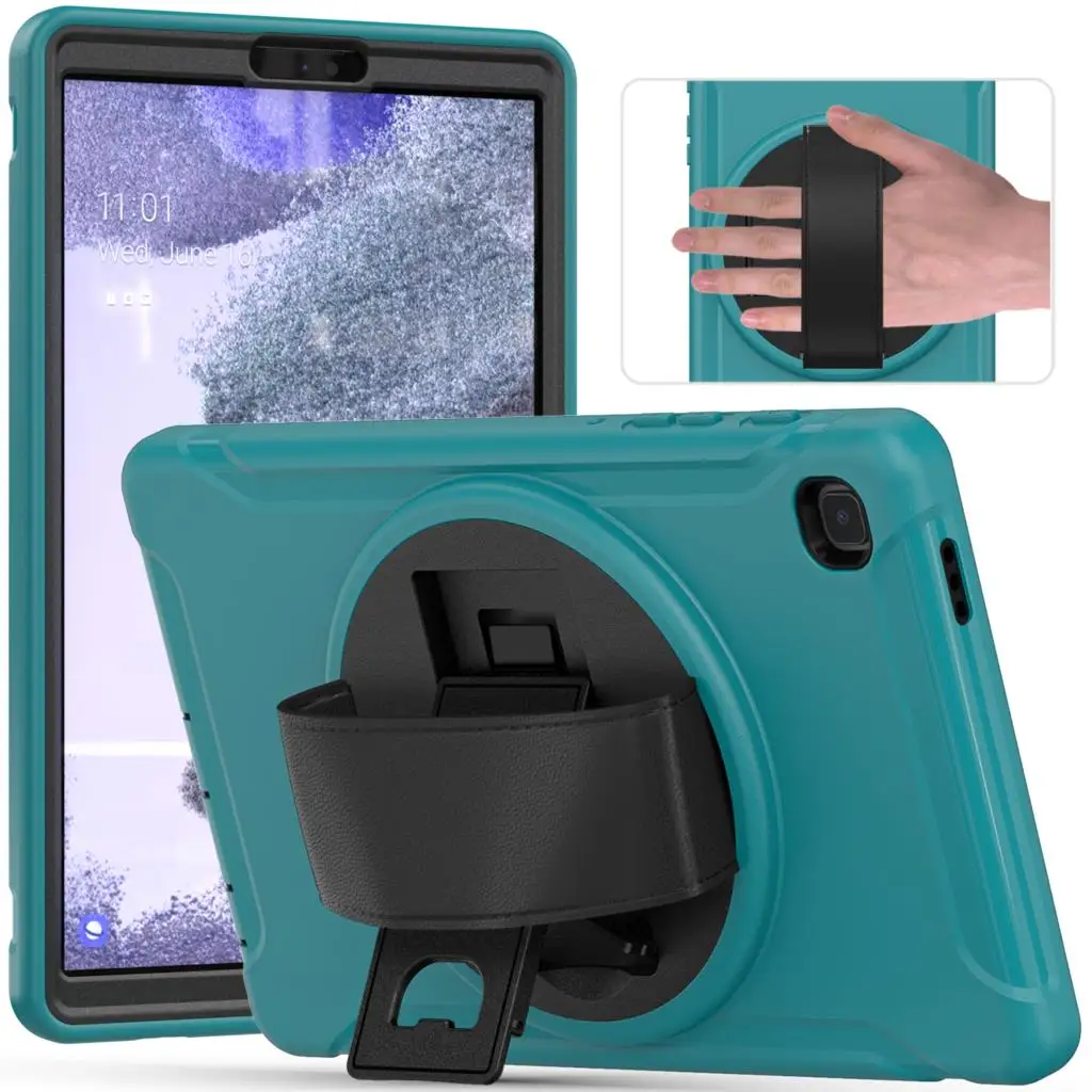 Case For Samsung Galaxy Tab A7 Lite 8.7 T220 T225 SM-T220 SM-T225 Kids Tablet Armor Heavy Duty Ring Holder Kickstand Cover