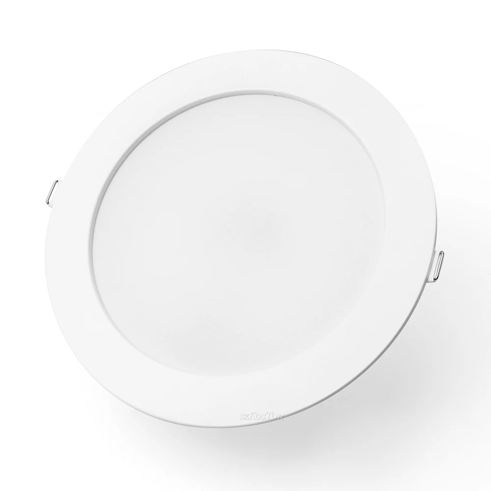 LED typu Downlight wbudowana lampa sufitowa zimny, ciepły biały reflektor AC 180V-265V wewnętrzne światła Led do sypialni w salonie kuchennym