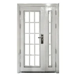 Front Door Iron Wrought Prices Original Factory Fiberglass Entry Doors with Insert Glass