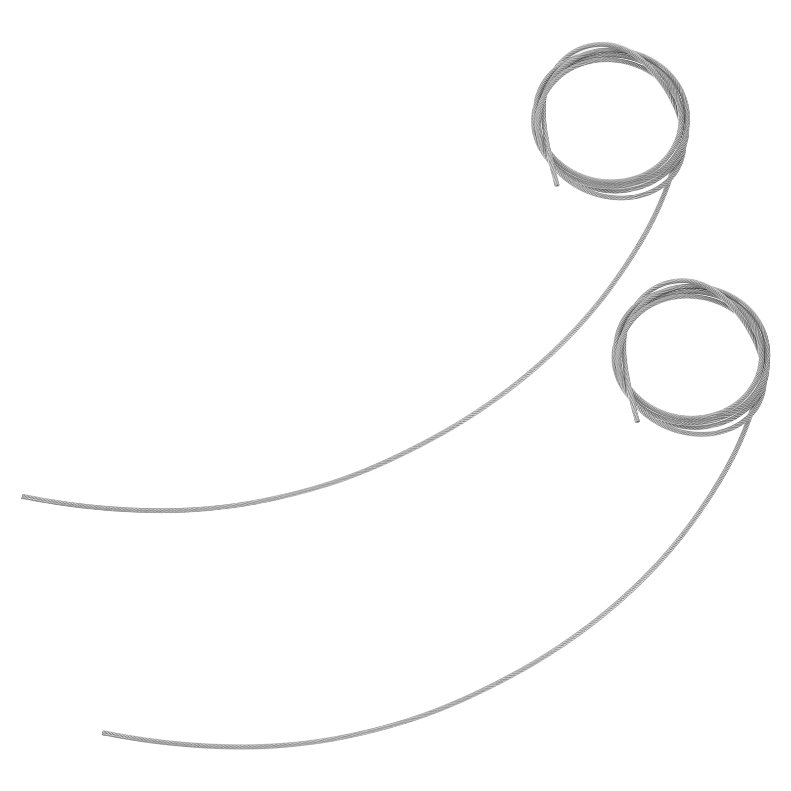 

2pcs Basketball Hoop Net Thread Durable Steel Wire Ropes for Use Easy Installation Replacement Accessories