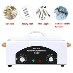 300W High Temperature Sterilizer Nail Sterilization Box Dry Heat Disinfection Cabinet For Manicure Tattoo Tools Dropshipping