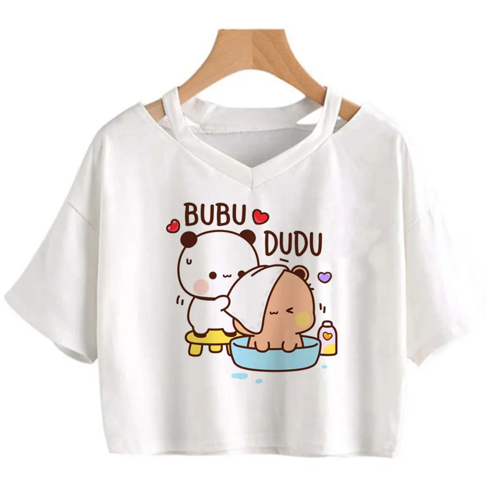 Bubu Dudu trashy graphic  korean fashion crop top Woman kawai hippie manga graphic  t-shirts