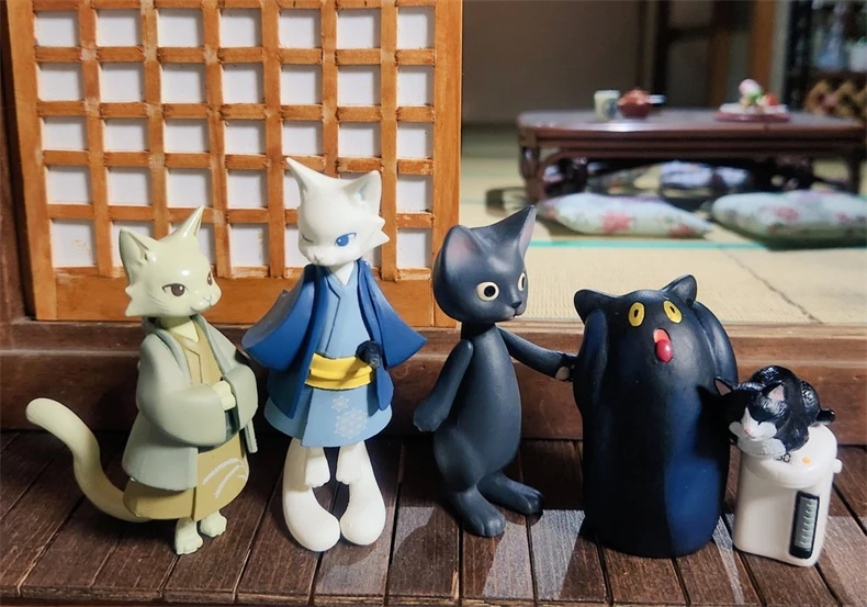 ألعاب المقصورة ألعاب الكبسولات مضحك الحيوان الصراخ فرحان العالم الشهير اللوحة الغوريلا العانس القط هاتشي نيكو كاليكو حلية أرقام