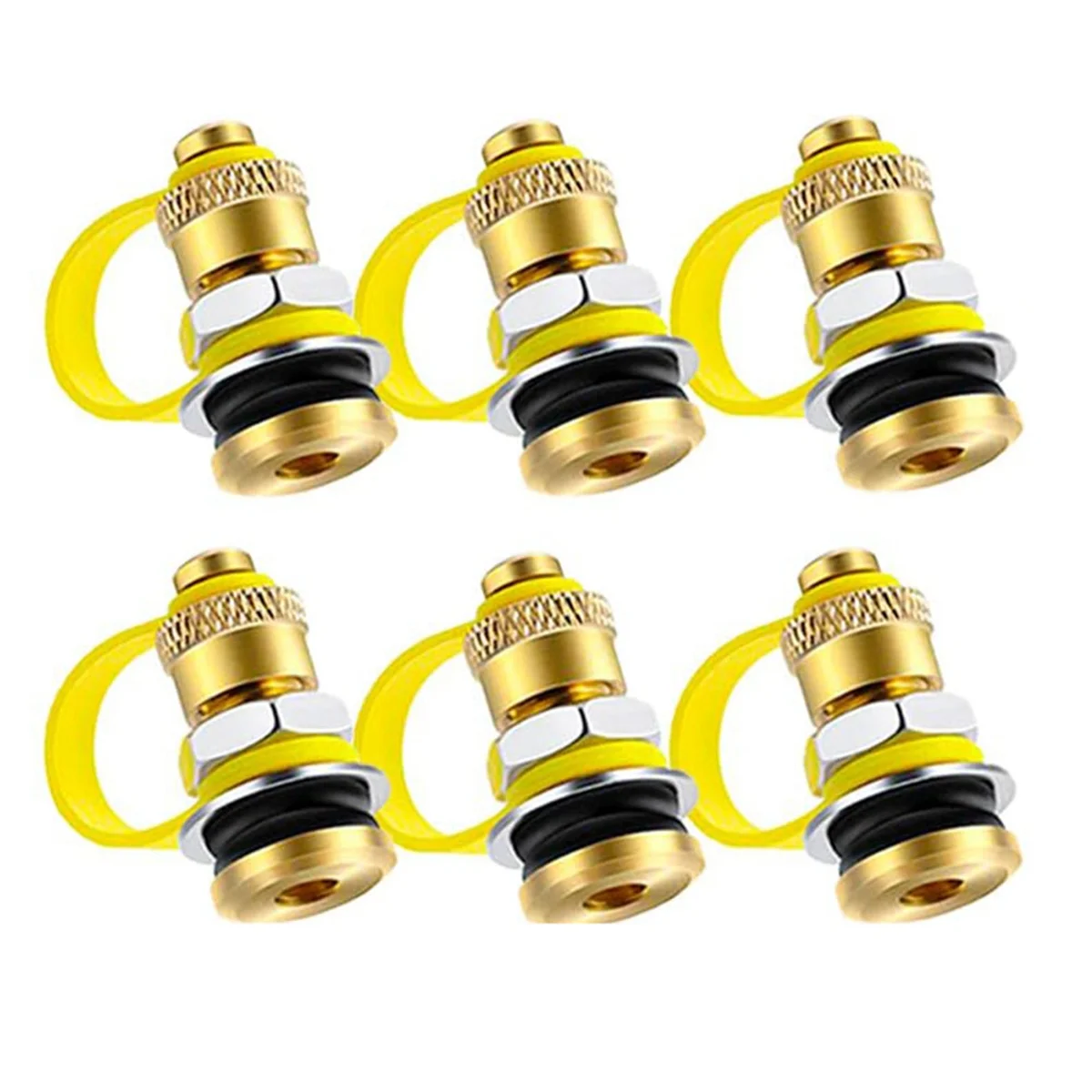 BISM1 قبعات تنفيس علبة الوقود، 6 عبوات من مجموعة فتحات تهوية علبة الوقود الغاز، تستخدم للجميع في علبة الغاز، إبريق ماء لخزان الوقود يعزز التدفق