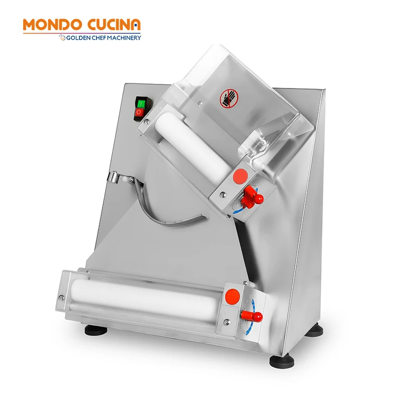 

Golden Chef Dough Sheeter Roller Stainless Steel Electric Pizza Dough Roller Machine Semi-automatic