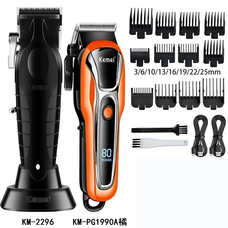 maquina-de-cortar-cabelo-eletrica-kemei-km-2296-km-pg1990a-3382-aparador-de-cabelo-profissional-aparador-de-barba