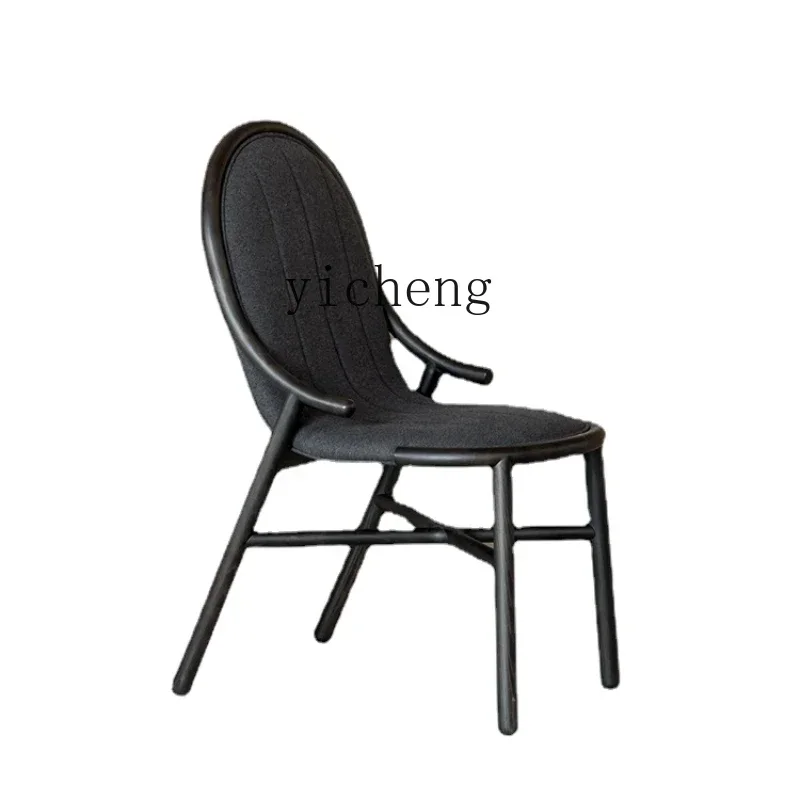 

Solid Wood Soft Bag Dining Chair Armchair Nordic Creative Furniture Computer Chair Armchair