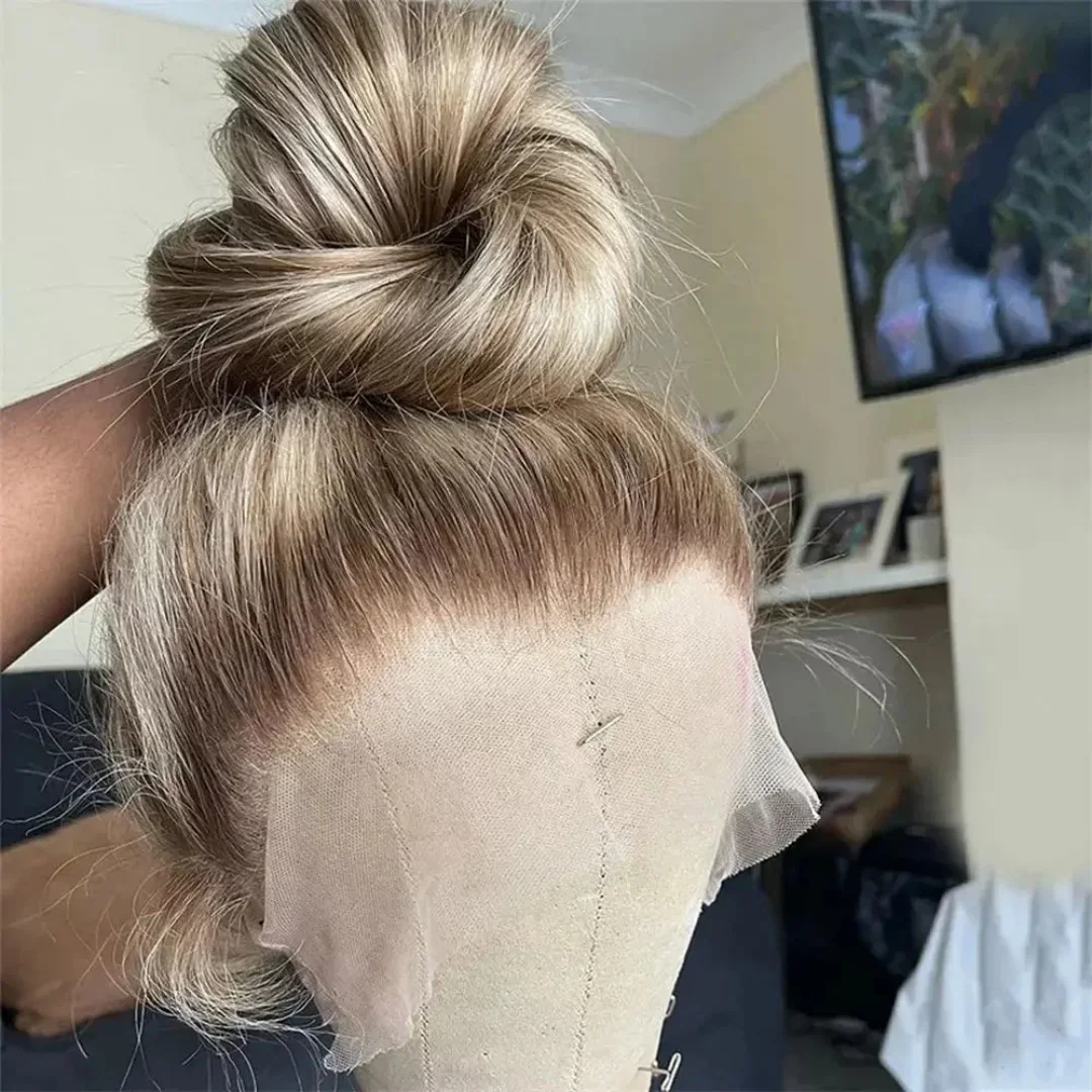 

150 Density Highlight Blond wave 100% Human Hair Wig 13x4 Lace Front with Baby Hair Pre-Plucked Soft Hair Wig