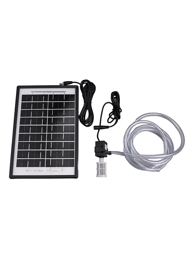 Solar-Powered 9V 6W Oxygenator Pump Portable Submersible Aerator With Adjustable Panel For Fish Ponds Tanks Reservoirs Silent