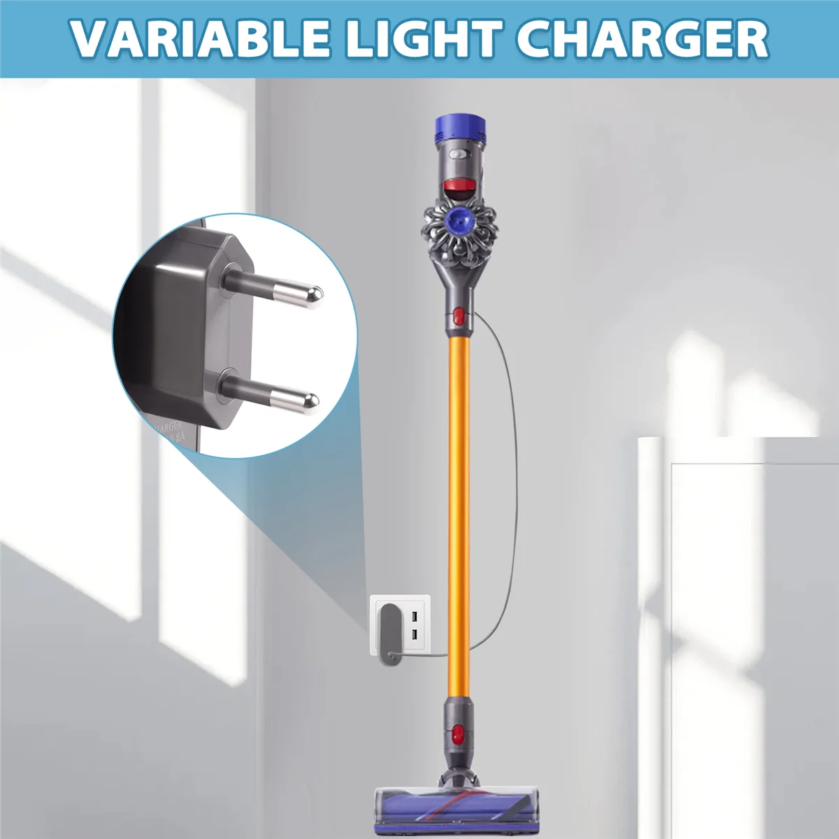 New 26.1V Charger for Dyson V6 V7 V8 SV03 SV04 SV05 SV06 SV07, DC59 DC58 DC62 DC60 DC61 DC72 DC74 Vacuum Cleaner EU Plug