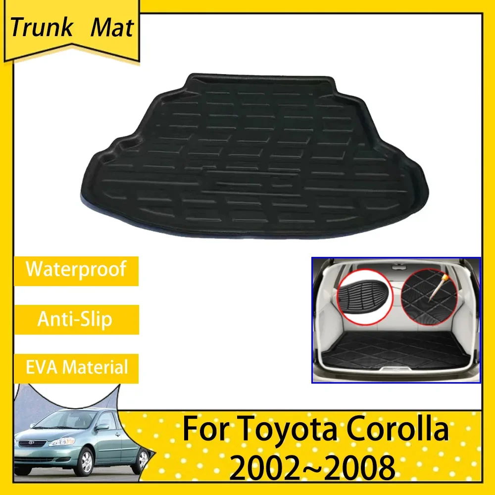 

Car Trunk Mats for Toyota Corolla E120 E130 2002 2003 2004 2005 2006 2007 2008 Luggage FLoor Cargo Boot Tray Waterproof Carpet
