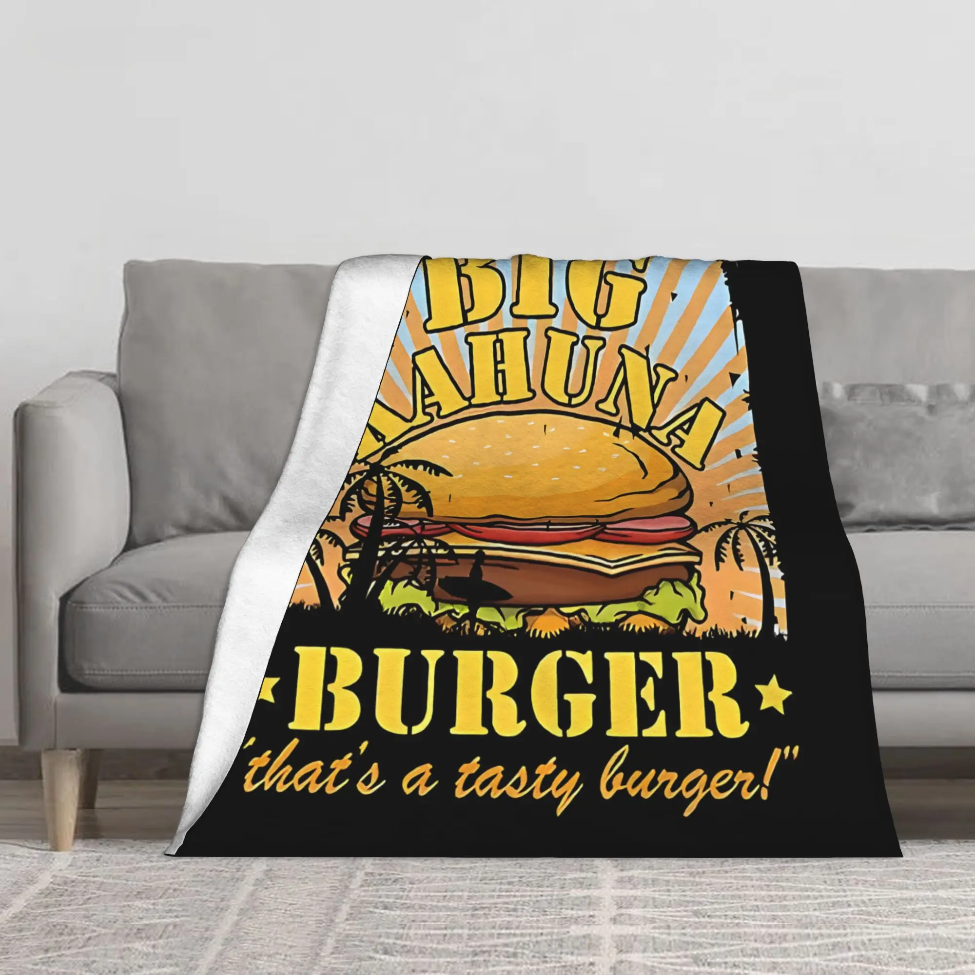 1PC Big Kahuna Burger That's A Tasty Burger Blanket Throw Blanket Novelty Warm Blanket All Season Gift