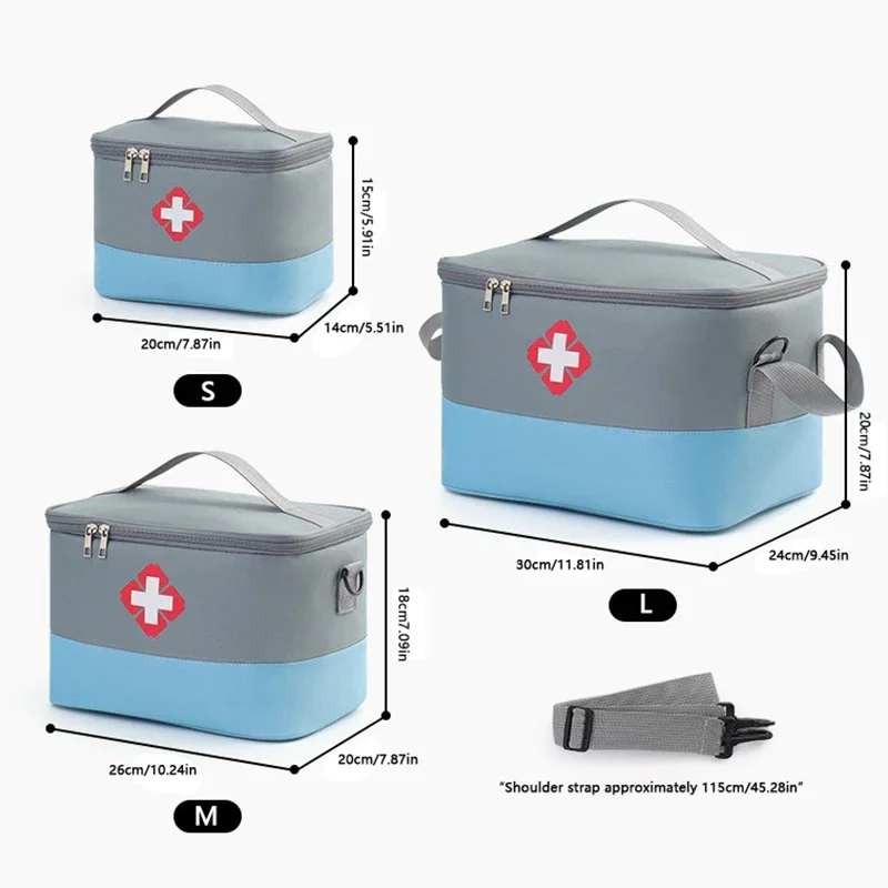 Kit di emergenza ad alta capacità per la casa Kit di emergenza da viaggio impermeabile per smistamento e conservazione di medicinali portatili